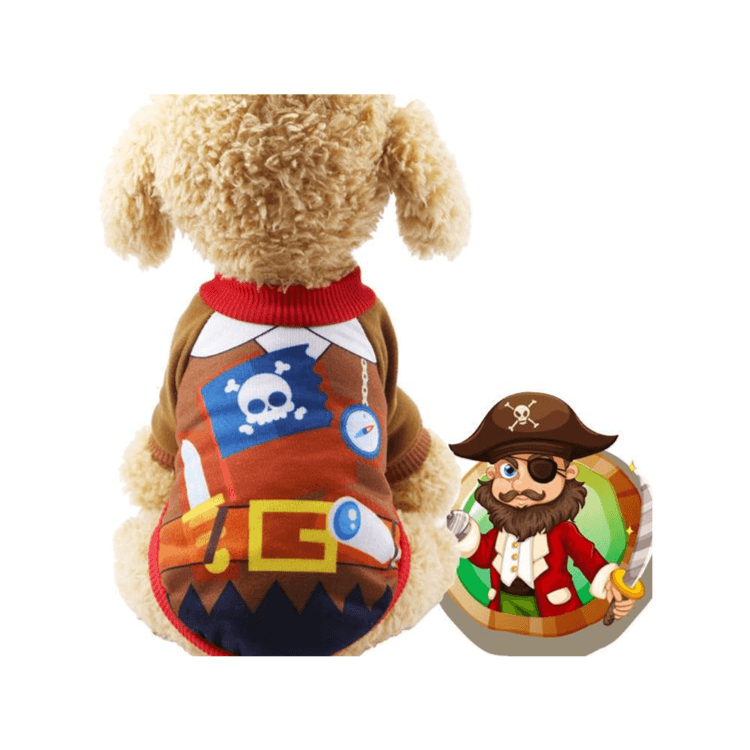 Pet Clothes Pirate Pattern (L)
