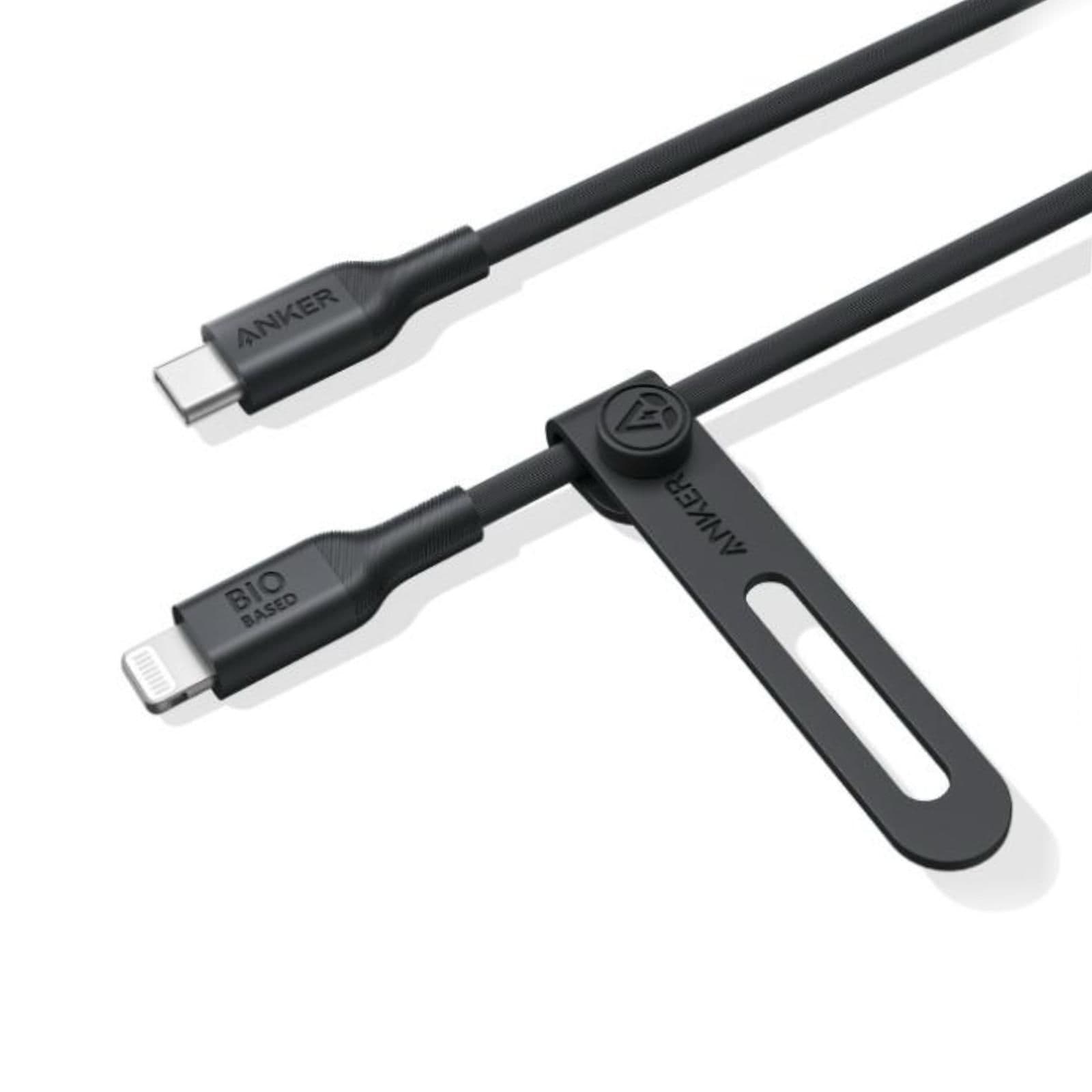 Anker 542 Usb-C To Lightning Cable 3 Ft Black
