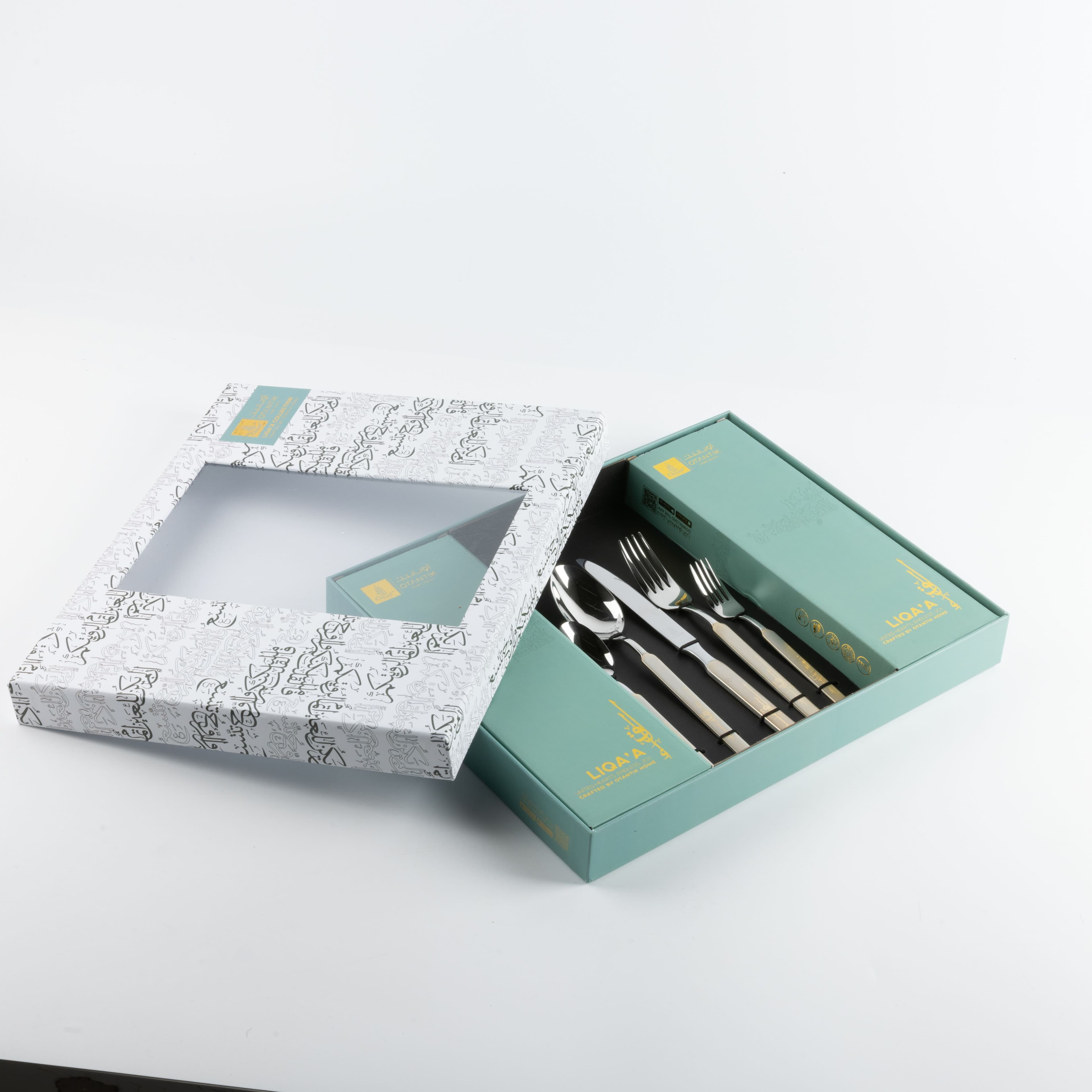 Cultery Set 30 Pieces From Liqaa - Gold+Silver