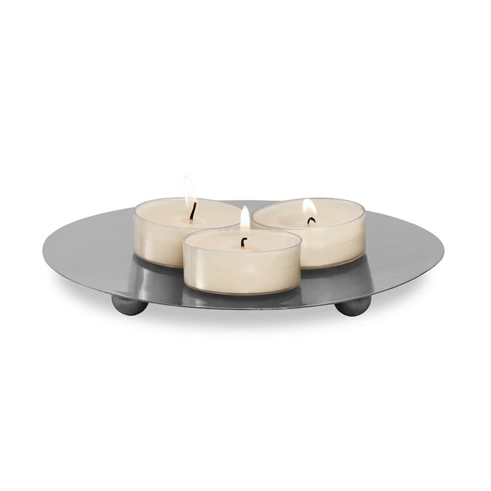 Basic Metal Candle Holder, Silver - 20Cm