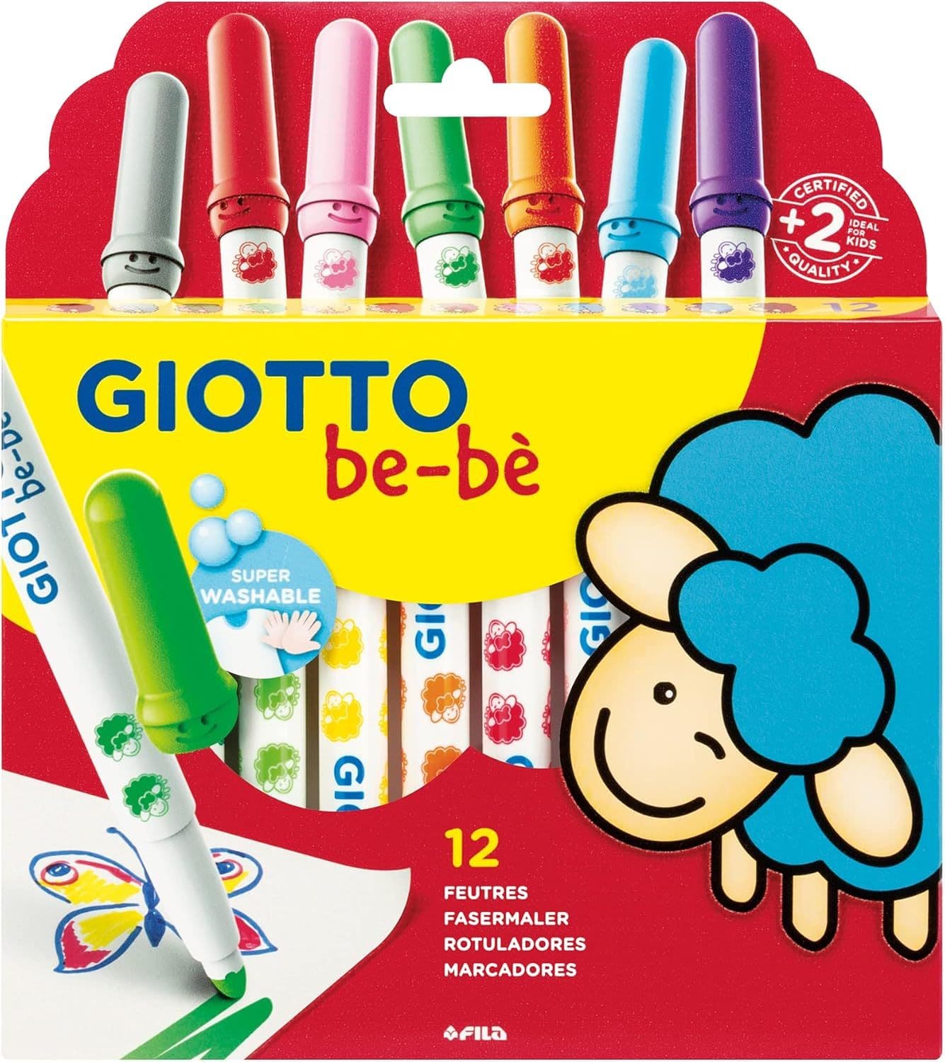 Giotto Be-Be Felt Tip Marker Jambo Set Of 12