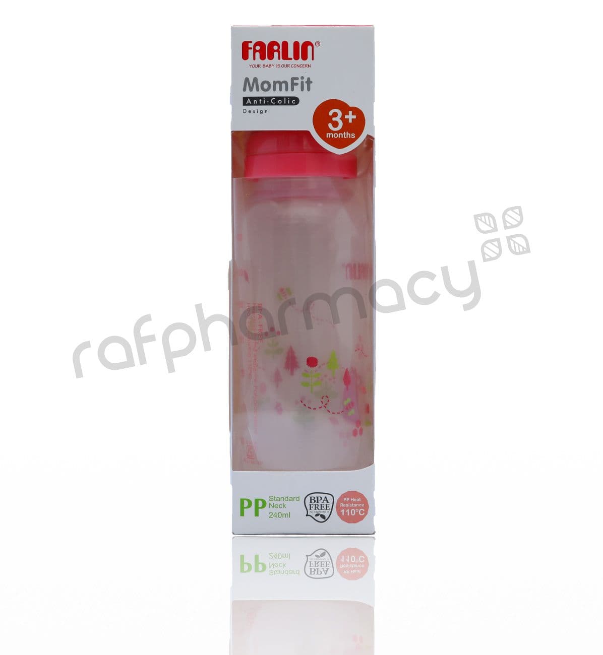 Farlin PP Standard Neck Feeder 240 milliliters (Green) (Item #18270)