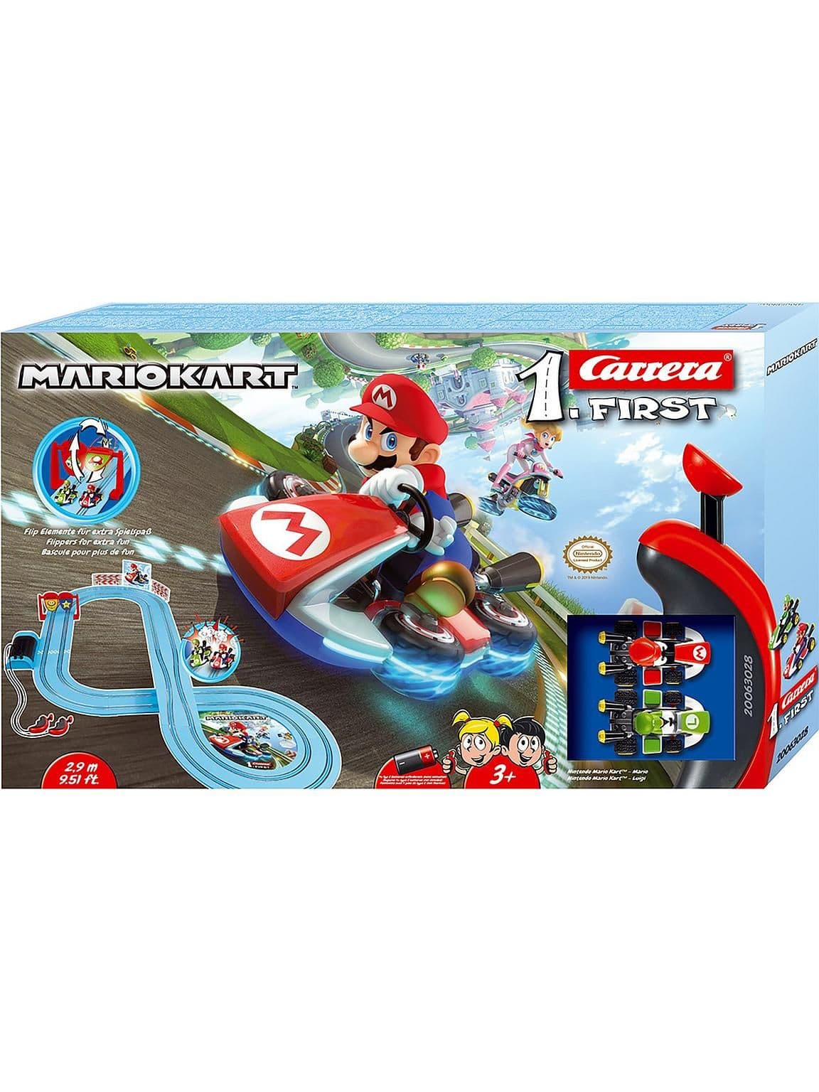 Carrera First Mario Kart Mario Vs. Luigi Slot Car Race Track (2.4 M)