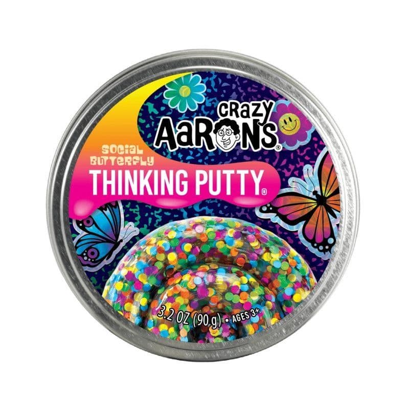 Crazy Aarons Social Butterfly Thinking Putty