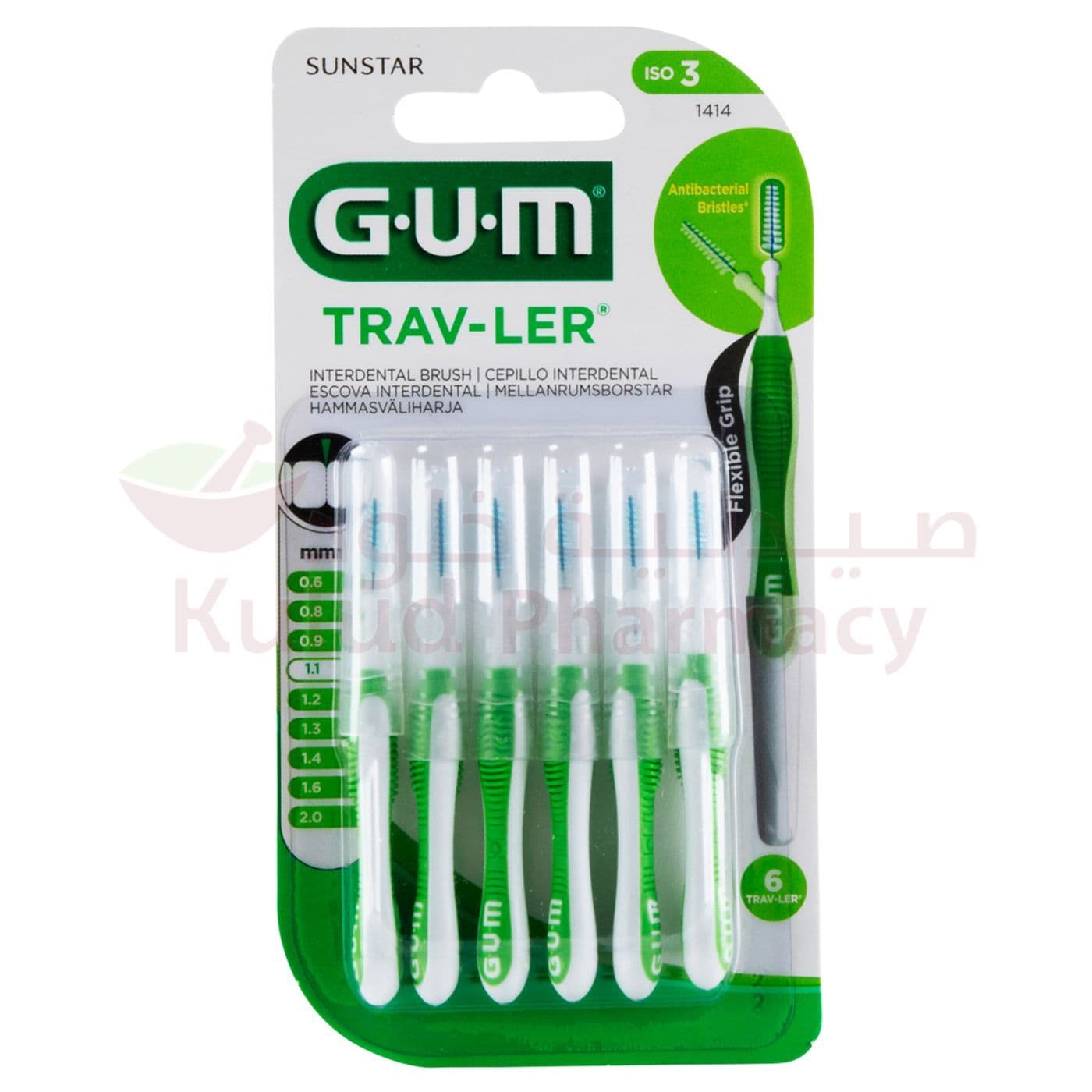 Butler Gum Traveler Interdental Brush  6 PC