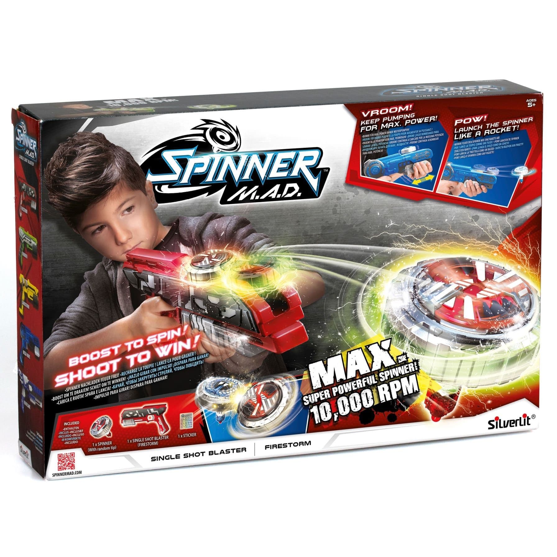 Spinner M.A.D. Single Shot Firestorm Blaster