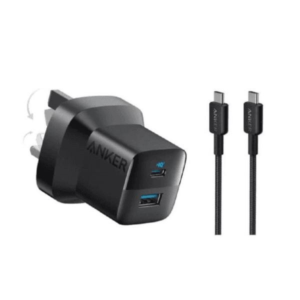 Ankertype-C To C 33W 2-Port With Cable Charger