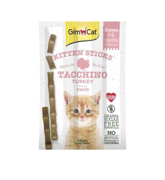 Gim Cat Kitten Sticks Turkey 3 Sticks Snack 9G
