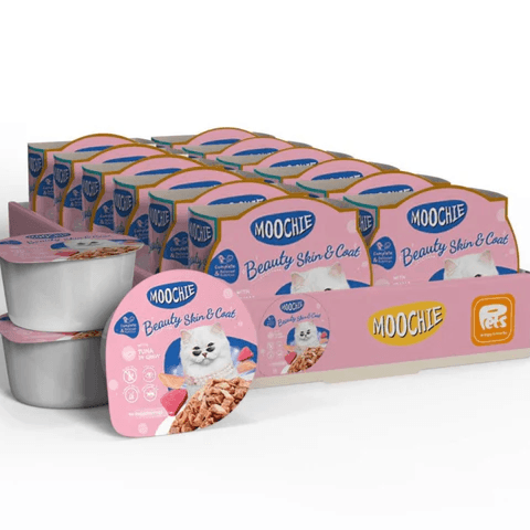 Moochie Mince With Tuna (Beaty Skin & Coat)12X85G Cups