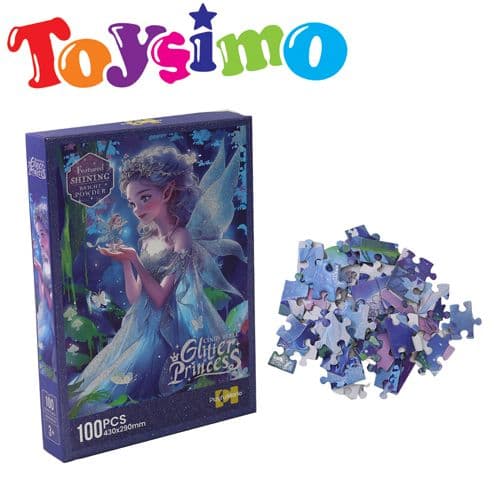 100Pcs Glitter Princess Puzzle