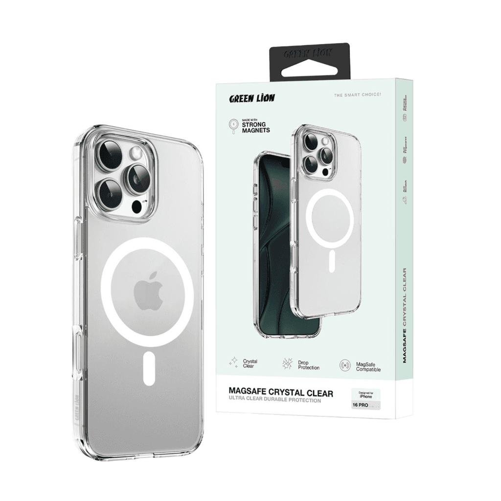 Green Lion Magsafe Crystal Clear Case 16 Pro