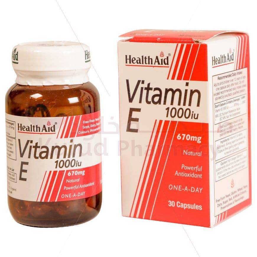 Ha Vitamin E Soft Gelattin Capsule 1000 I.U 30 PC