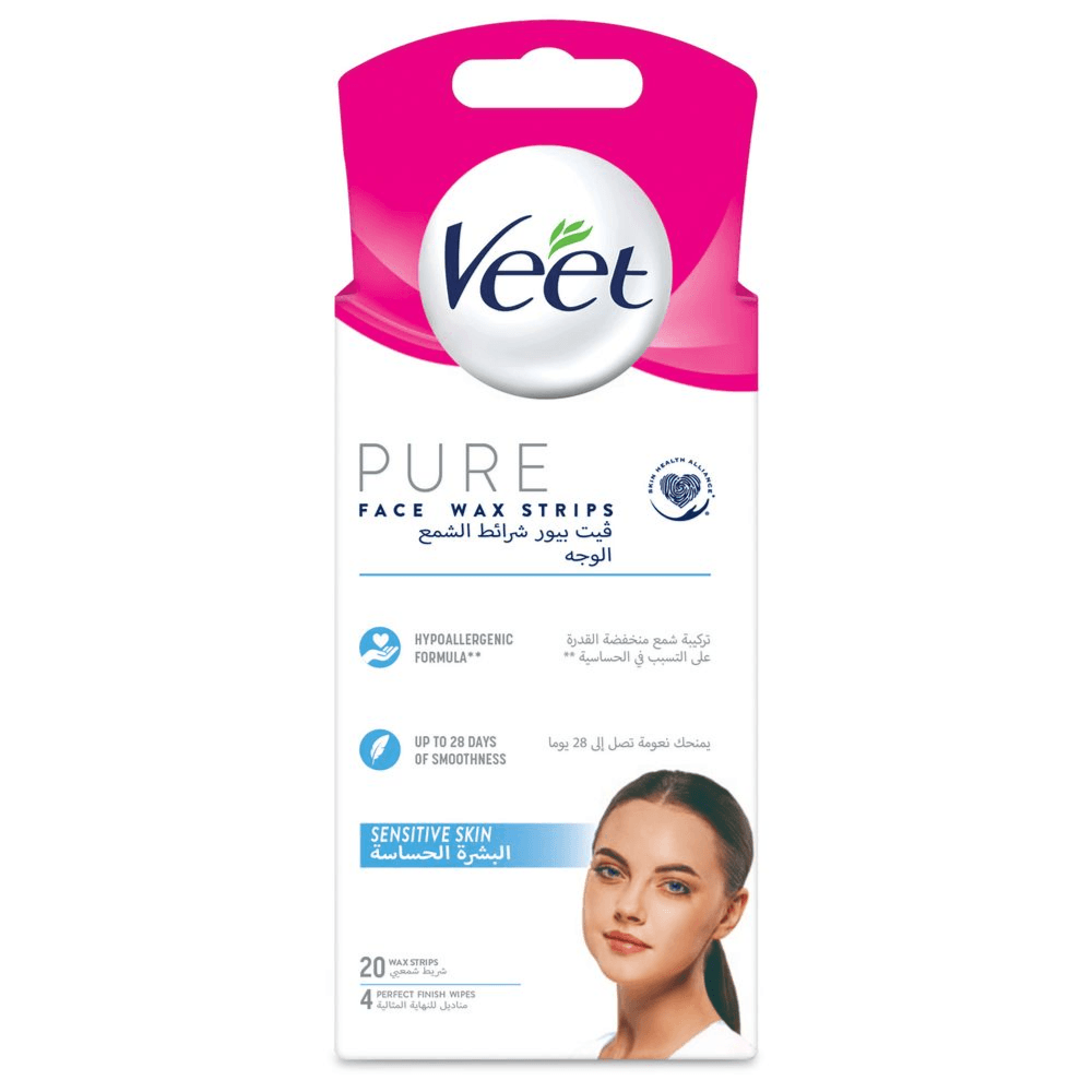 Veet Pure Face Wax Strips 20 Pcs 129611