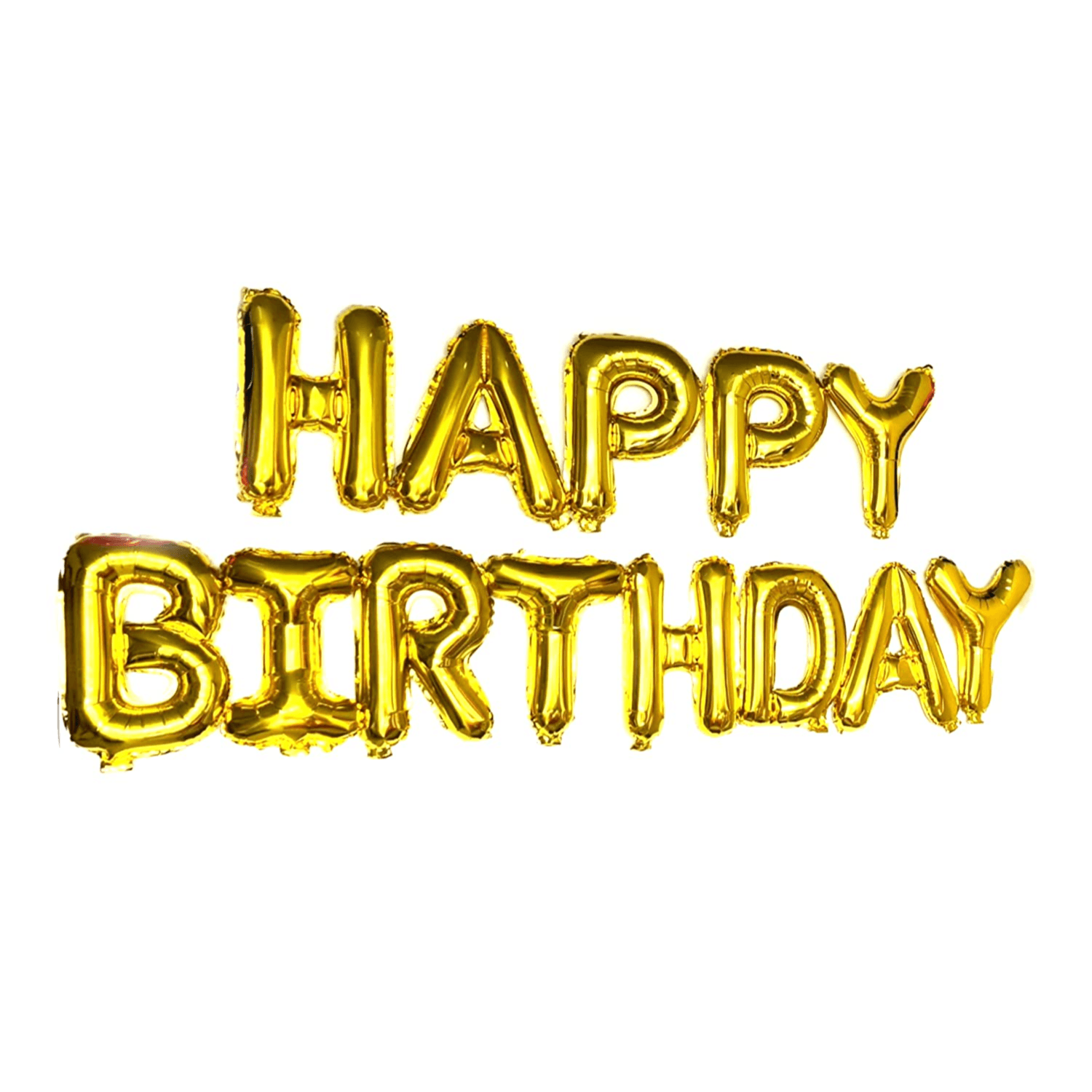 Party Propz - Happy Birthday Foil Balloon Gold And Sliver Without Helium