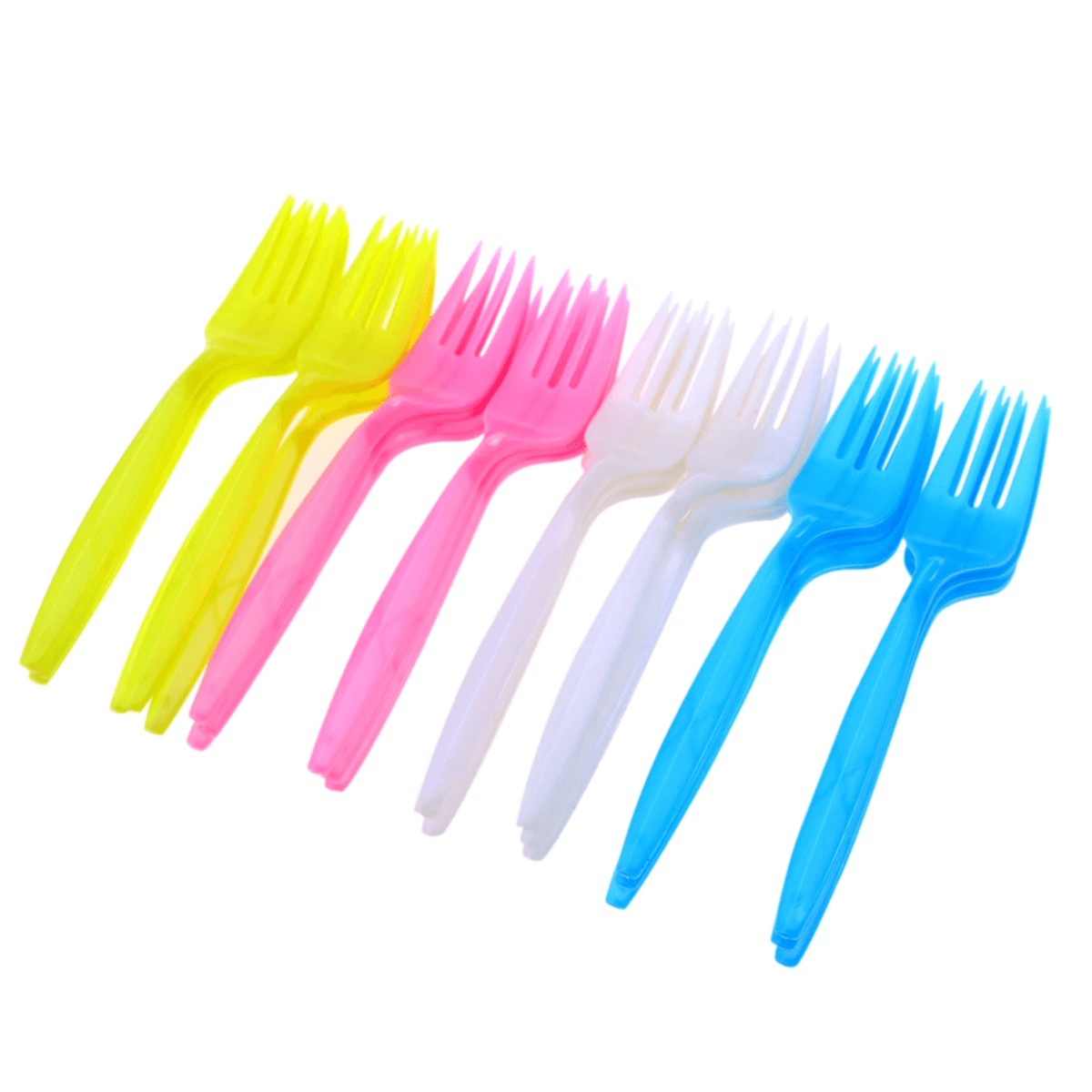 Party Fork Plastic Six Pieces