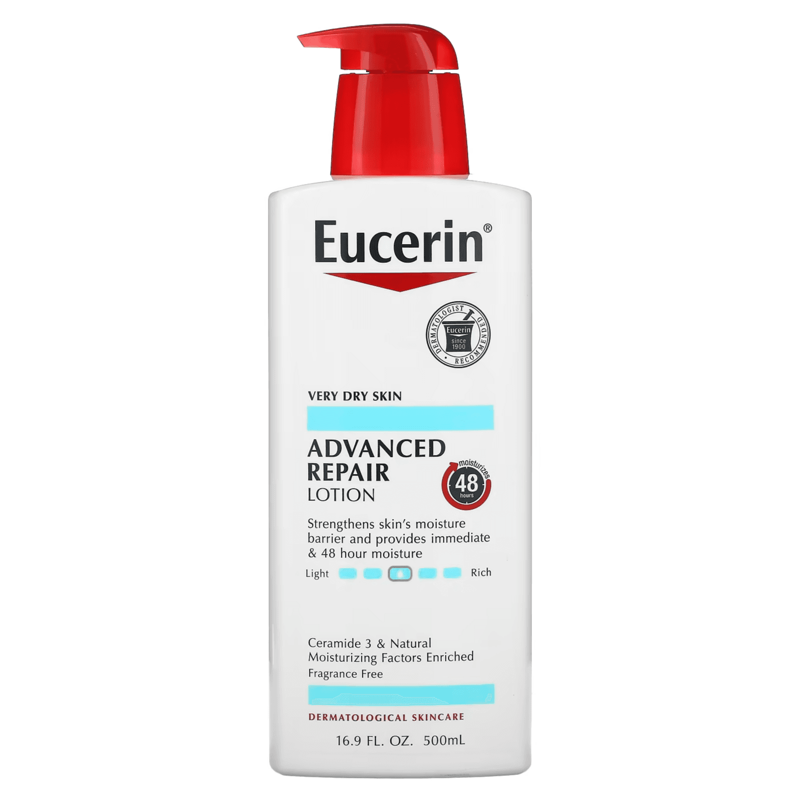 Eucerin, Advanced Repair Lotion, Fragrance Free (500 ml)