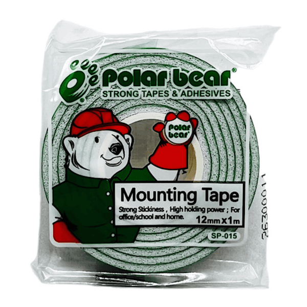 Polar Bear Mounting Foam Tape, 12mm x 1meter - 9929