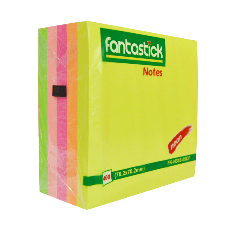 Fantastick Sticky Notes 400 Sheets 5 - Assorted Colours Sefk03