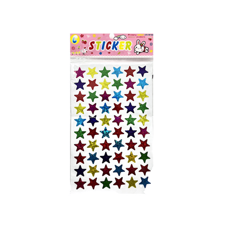 Star Stickers Medium 10 Sheets 3286