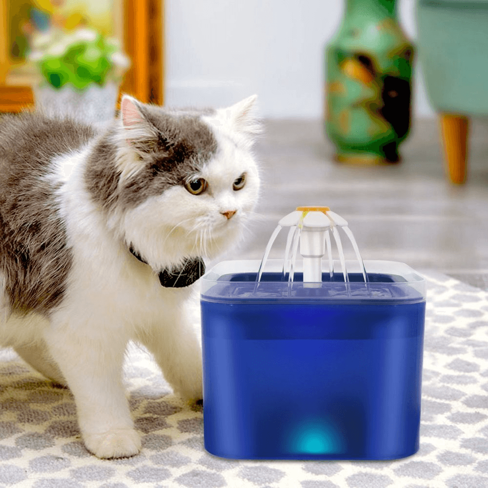 Cat Water Fountain Ultra Silent Fountain For Cats And Dogs 67 Oz /  2ltr