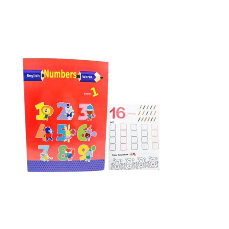 First 1,2,3, Learning Numbers and colour the picture Level 1 - 11458