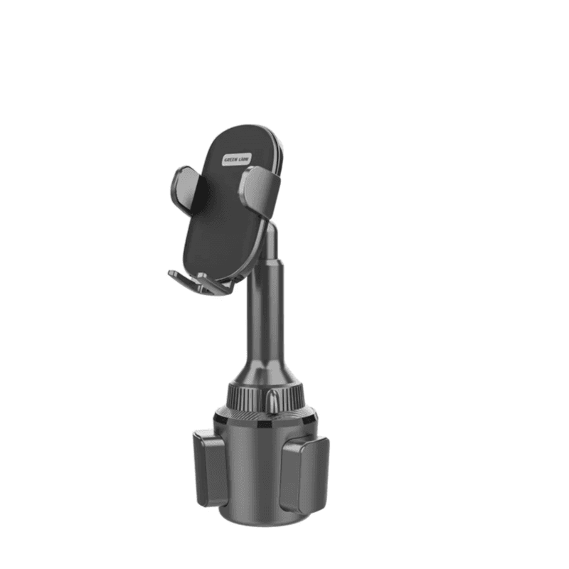 Green Lion 360° Car Cup Holder Phone Mount - Black