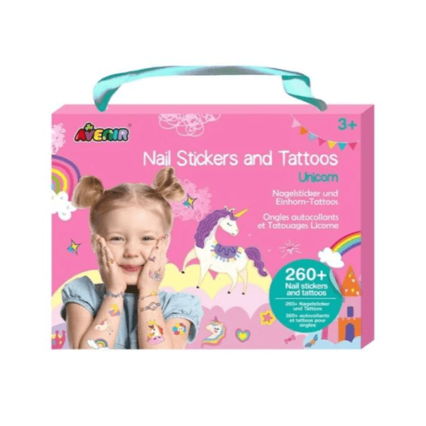 Nail Sticker And Tattoos - Unicorns