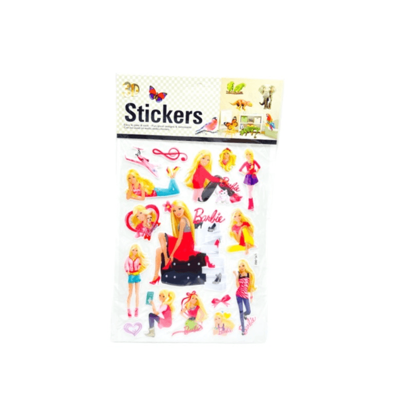 Barbie 3d Puffy Stickers - 4239