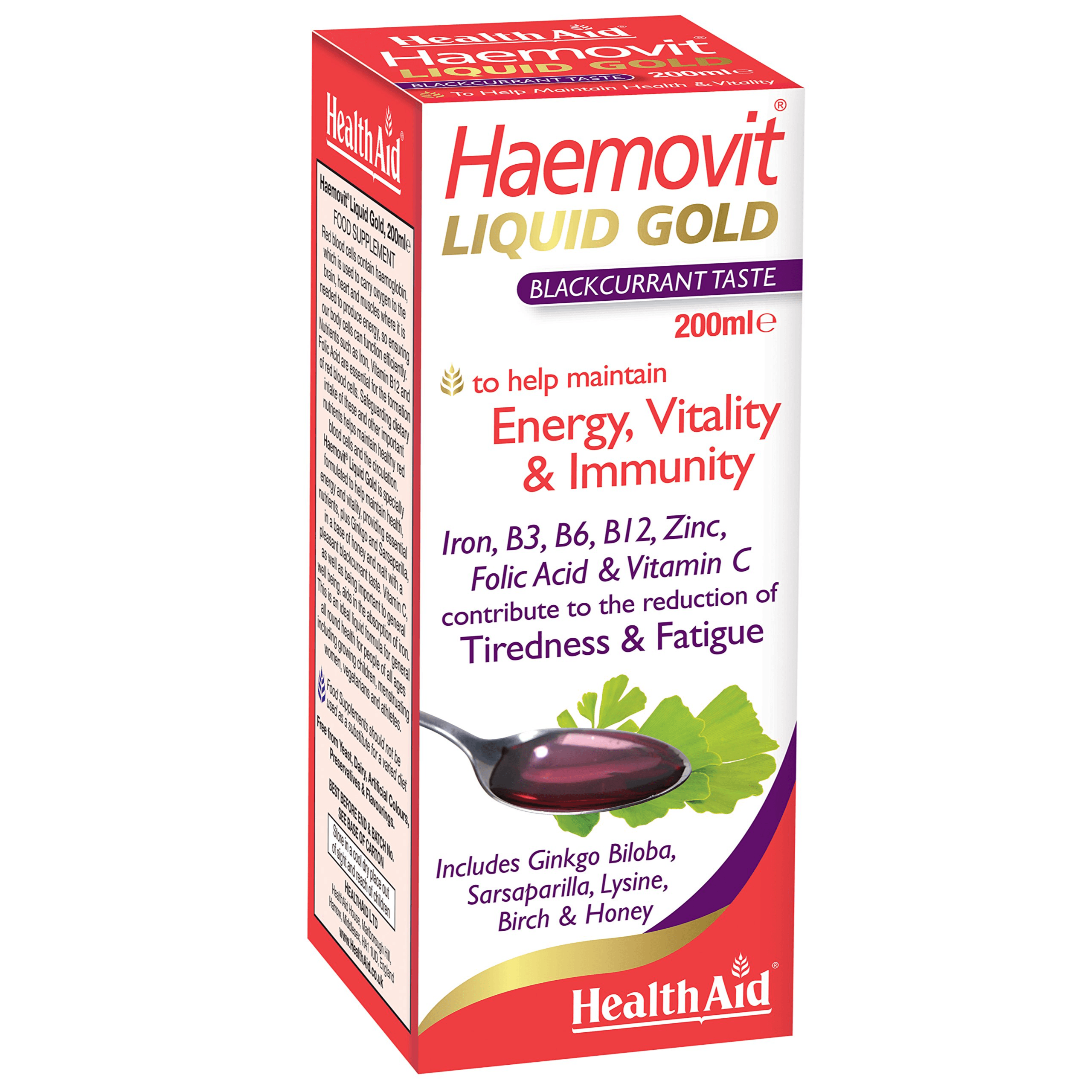 Health Aid Haemovit Liquid Gold 200ml